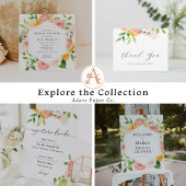 Citrus Brunch en Bubbly Vrijgezellenfeest Kaart