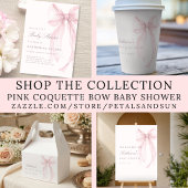 Pink Coquette Bow Baby Shower Bedankdoosjes