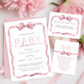 Roze Coquette Bow Notitieblok – Elegant pastellint