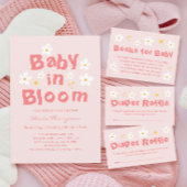 Spring Baby in Bloom Baby shower Favoriet Ronde Sticker
