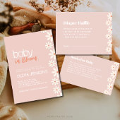 Roze Daisy Baby shower Menu