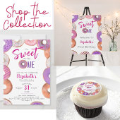 Roze en Paarse Donut Custom Name Baker's Schort