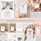 Little Miss Onederful Doodle Bow Papieren Bekers