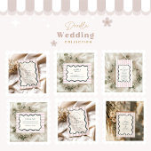 Pink Doodle Wavy Lijst Wedding Save The Date