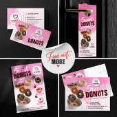 Roze Opvallend Donut Bakkerij Winkel Zoete Treats Deurhanger