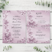 Roze Bloemen Blad Sticker (Personaliseer de collectie van deze zelfstandige maker.)