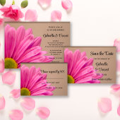 Roze Gerber Daisy Return Address Label
