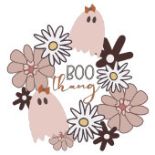 Cute Pink Ghost Halloween Treat Canvas tas