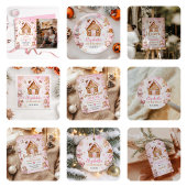 Cute Gingerbread House Girl Birthday Party Keramisch Ornament