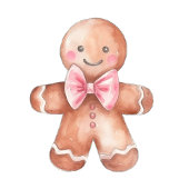 Roze Gingerbread Huis Kerst Kaart