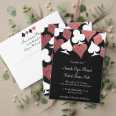 Vegas Faux Pink Glitter Flat Dank u kaart (Personaliseer deze collectie van deze onafhankelijke maker. Test)