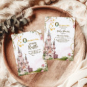 Pink Gold Little Princess Royal Boeken voor Baby Informatiekaartje