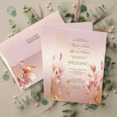 Roze gouden bladeren bloemenbunting vlag vlaggetjes (Personaliseer deze collectie van deze onafhankelijke maker. Test)