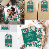 Schattigee lelijke trui kerstfeest aankondiging