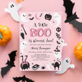 Roze Halloween Baby Shower Would She Rather Kaart