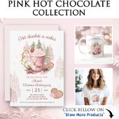 Kerst Verjaardag Roze Hot Chocolate Mok Sticker