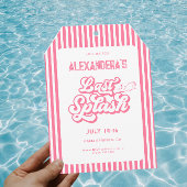 Roze Laatste splash zwembad Bachelorette Servet