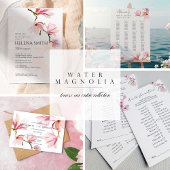 Romantische Waterverf Magnolia bruid of bruidegom  Flyer