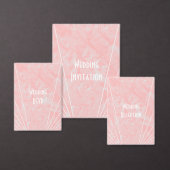 Roze Marmer Art Deco Design Bruiloft Save The Date (Personaliseer de collectie van deze zelfstandige maker.)