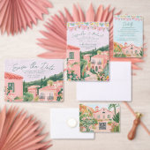 Pastel woestijncactus etiket (Personaliseer de collectie van deze zelfstandige maker.)