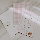 Melk en Cookies Roze Verjaardagsfeestje Welkomstbo Poster