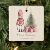 Roze Notenkraker Kerst Art Print