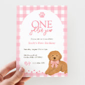 Pink Goldendoodle Puppy Dog Return Address Label