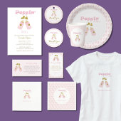 Roze Poppin Flessen Meisje Baby shower Servet