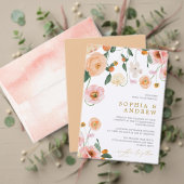 Roze Poppy Trouwtafel Nummer 4 Zitkaarten Kaart (Personaliseer deze collectie van deze onafhankelijke maker. Test)