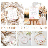 Roze Pompoen Meisje Bloemen Bow Baby shower Welkom Papieren Bekers