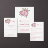 Roze Rose Boeket Bloemen Stickers (Personaliseer de collectie van deze zelfstandige maker.)