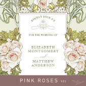 Art Nouveau Alphonse Mucha Mauve Dusty Roos Kaart