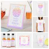 Koop The Bride A Drink Scan QR om Retro Disco te b Ronde Sticker