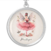 Roze Sugar Plum Fairy Script Kerst Poster