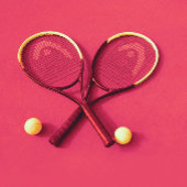 Tiener Verjaardag Roze Hof Rackets Tennisbal Papieren Bordje