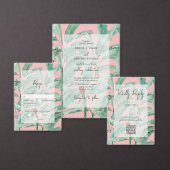 Roze tropische banaan palm bladeren bruiloft gunst bedankdoosjes (Personaliseer de collectie van deze zelfstandige maker.)