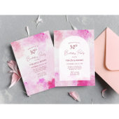 Waterverf 30e verjaardag kaart