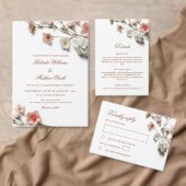 3D Wilde Bloemen Wit Informatiekaartje (Personaliseer de collectie van deze zelfstandige maker.)