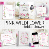 Ring Hunt Game Pink Wildflower Vrijgezellenfeest Poster