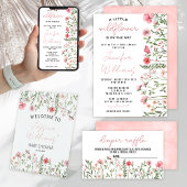 Verpakkingskaart voor vrachtwagens in wilde bloeme informatiekaartje