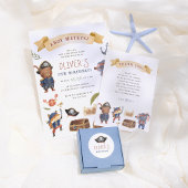 Pirate Animals Verjaardagsfeest Welkomstbord Poster