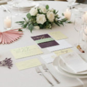 Pistachio & Cream Simple Minimal Formal Modernist Papieren Bordje