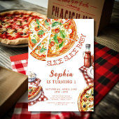 Slice Slice Baby Modern Pizza Birthday Dank u C Bedankkaart