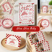 Pizzafeest Baby Shower Favor Stickers