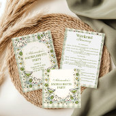 Speelse Groene Bergen en Martinis Bachelorette Tote Bag