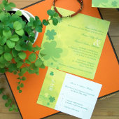 Het Ierse Shamrock Green Wedding Save the Date Magneet
