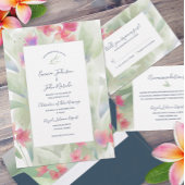 Plumeria Water Color Kaart