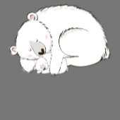 Polar Beer Baby shower Winter Blue Boy Romper