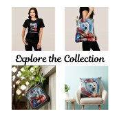 Poolbeer Kerstman Kerstontwerp Vierkante Sticker