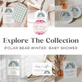 Polar Beer Winter Baby shower Bedankkaart